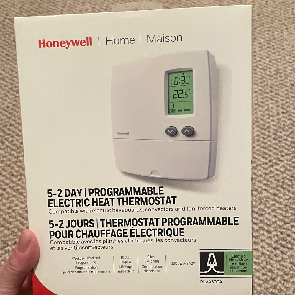 Honeywell Programmable Thermostat with Digital Display